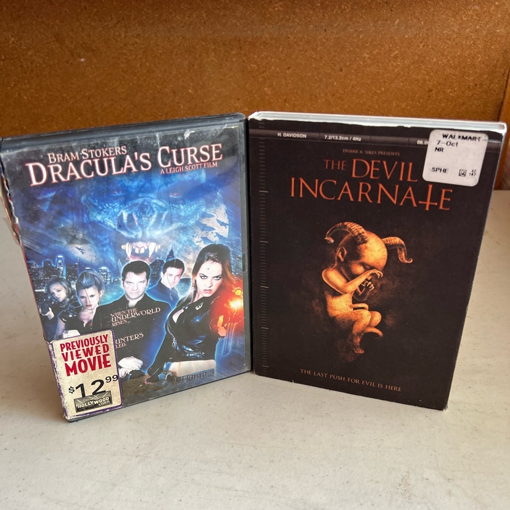 2 DVD Movie; Horror